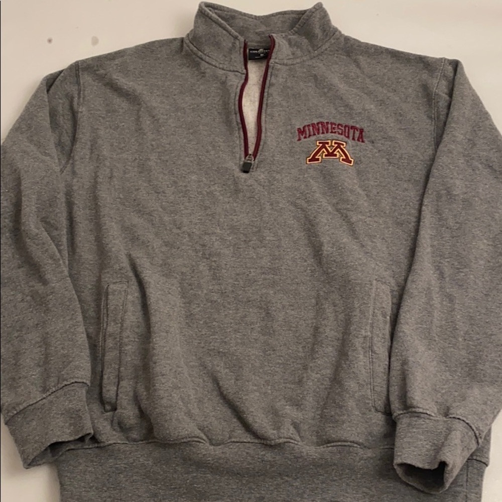 Colosseum Minnesota Golden Gophers zip pullover sweatshirt